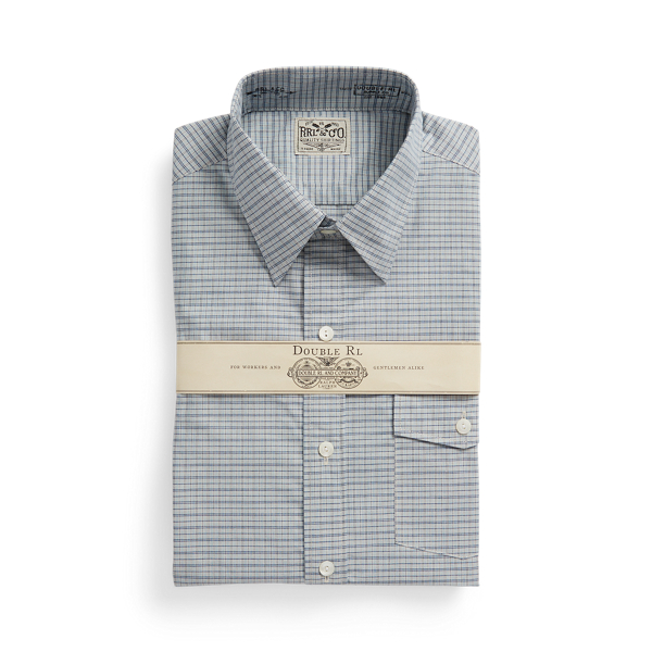 Slim Fit Checked Woven Shirt RRL 1