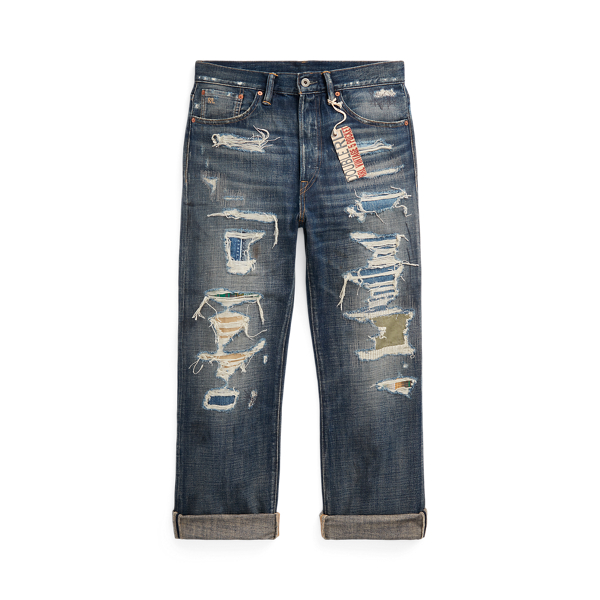 Vintage Five-Pocket Repaired Sumter Jean