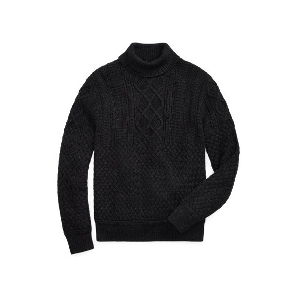 Cotton-Wool Mockneck Jumper RRL 1