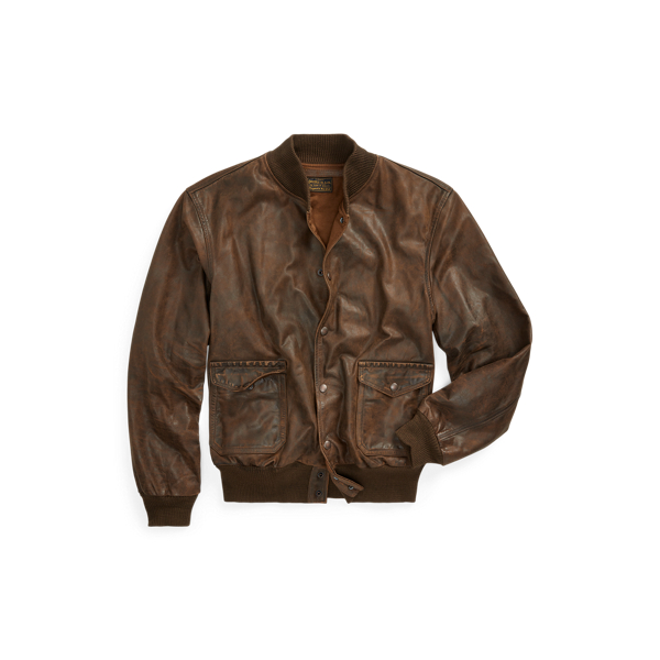 Leather Bomber Jacket RRL 1