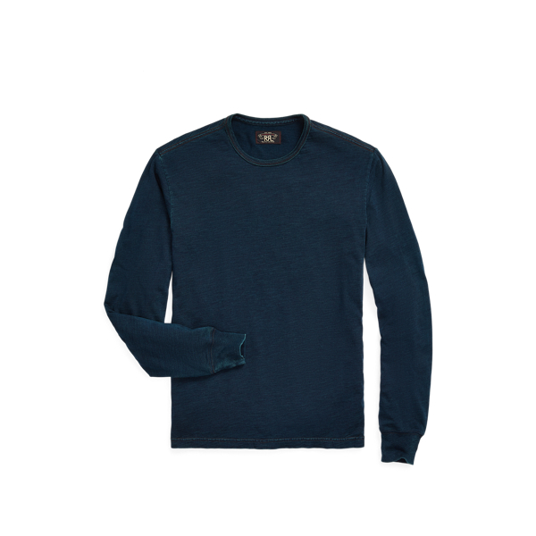 Indigo Jersey Long-Sleeve T-Shirt RRL 1