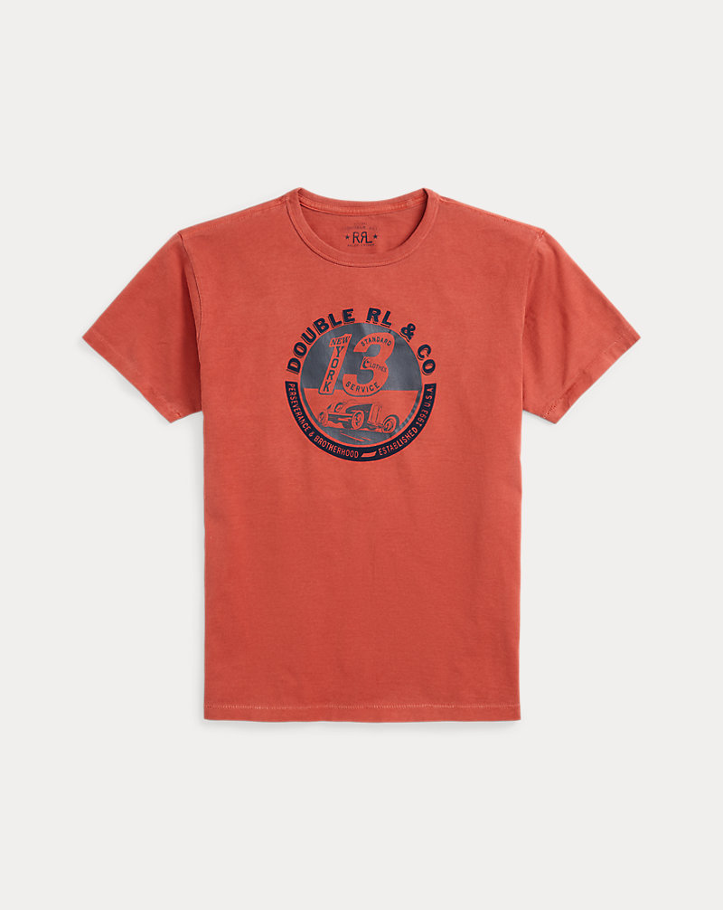 Jersey Graphic Crewneck T-Shirt RRL 1