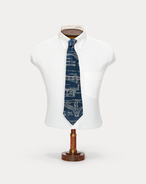 Handmade Cotton-Linen Graphic Tie