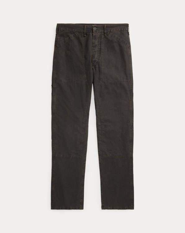 Straight Fit Cotton-Linen Pant