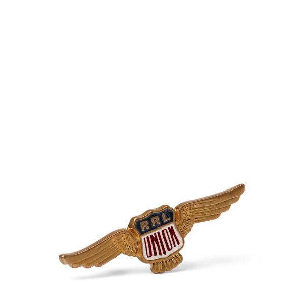Winged-Shield Brass Pin RRL 1