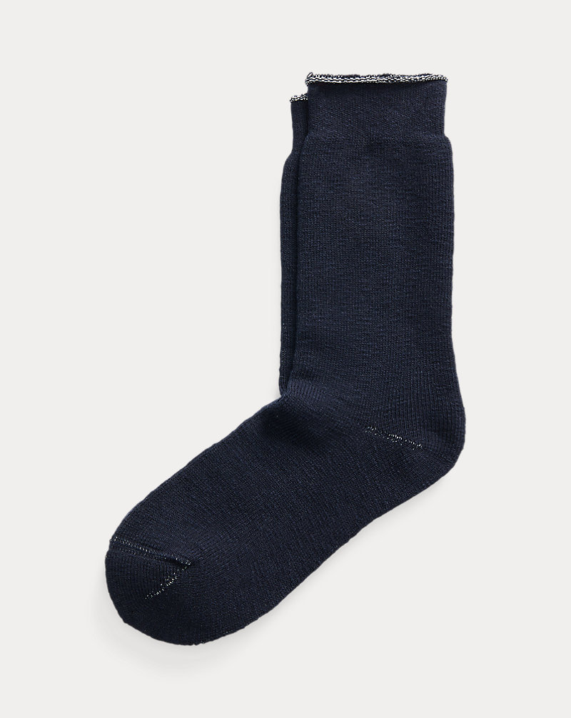 Heathered Stretch Cotton-Blend Socks RRL 1