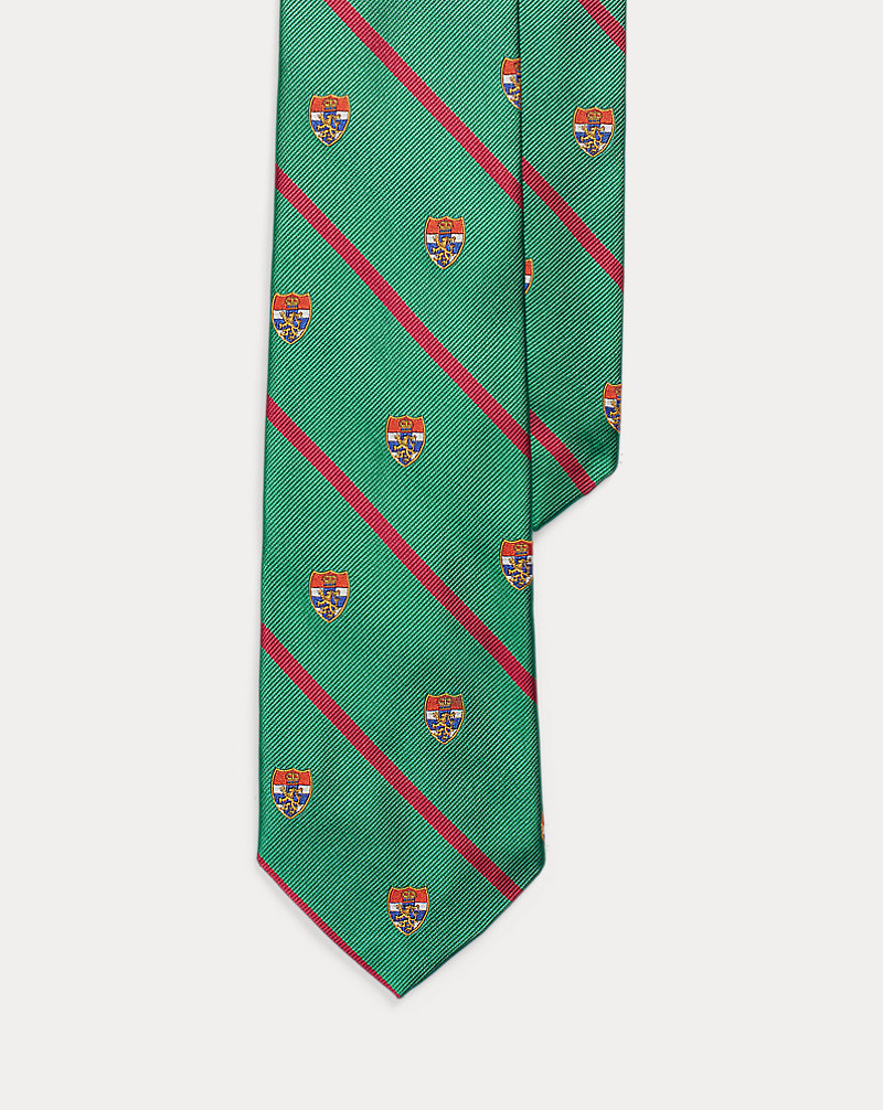 Cravate club rayée en reps de soie Polo Ralph Lauren 1