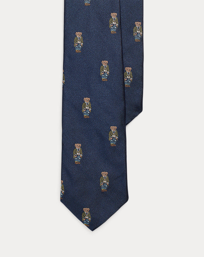 Cravate en soie motif Polo Bear Polo Ralph Lauren 1