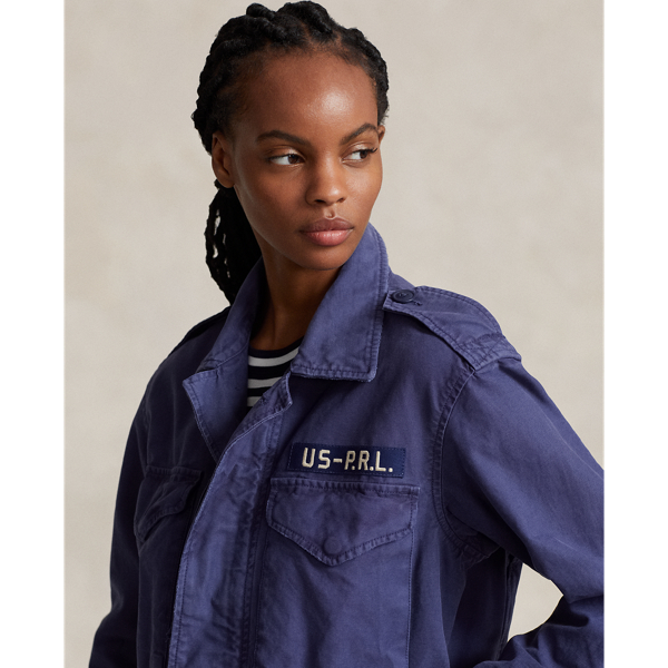 Broken twill denim shirt jacket outlet
