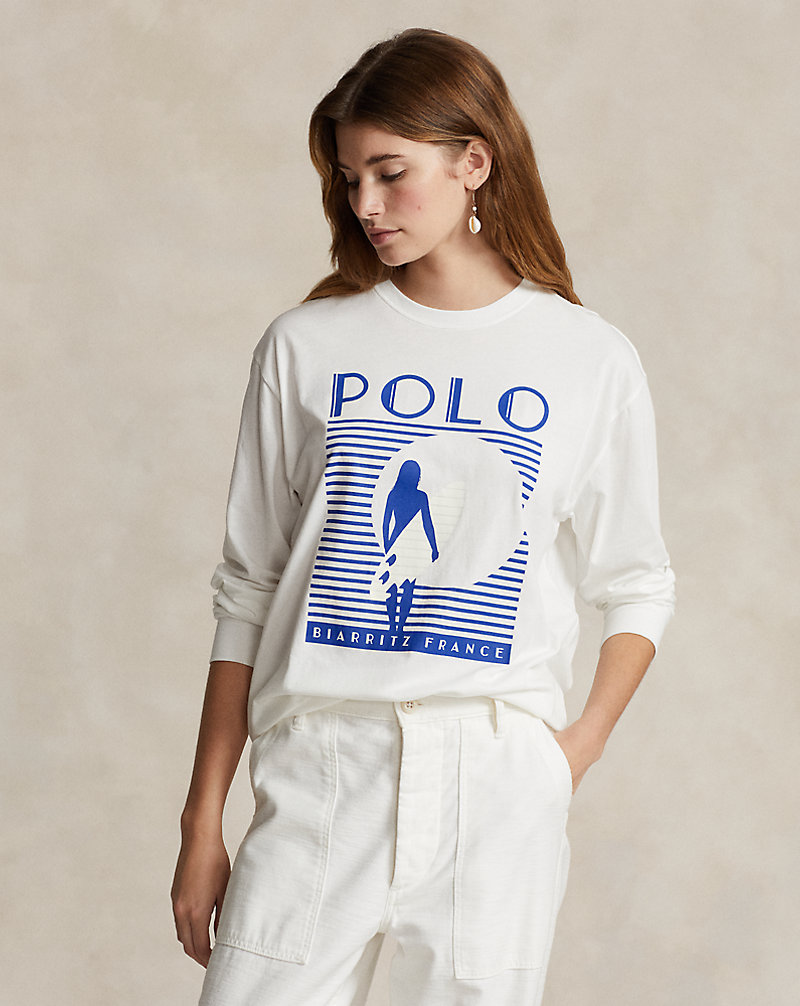 Graphic Logo Long-Sleeve Tee Polo Ralph Lauren 1