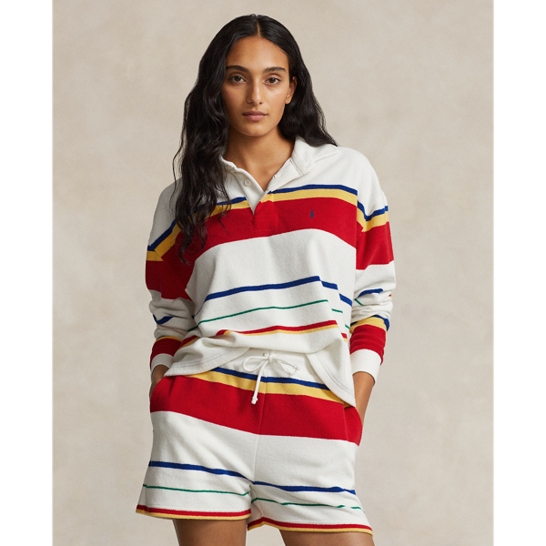 Striped Terry Rugby Shirt