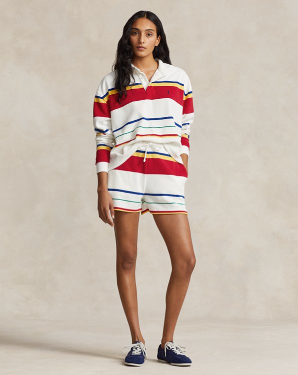 Striped French Terry Short