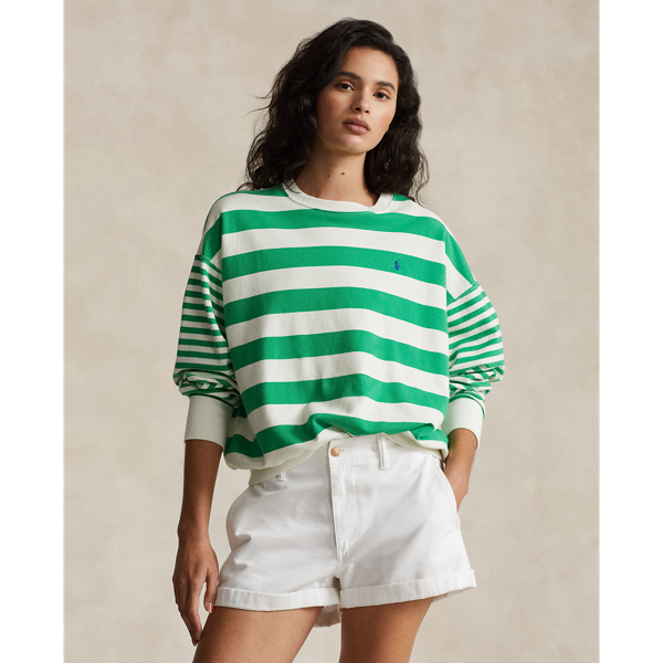 Striped Cotton Terry Sweatshirt Polo Ralph Lauren 1