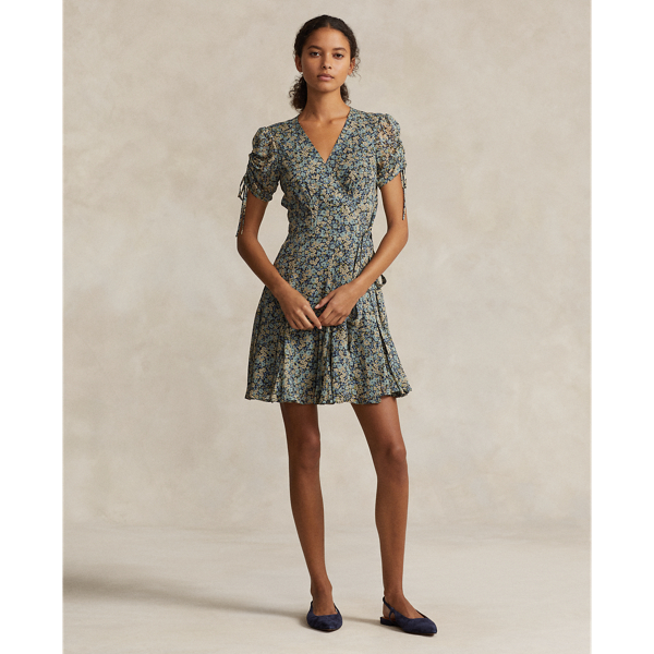 Floral Wrap Mini Dress Polo Ralph Lauren 1