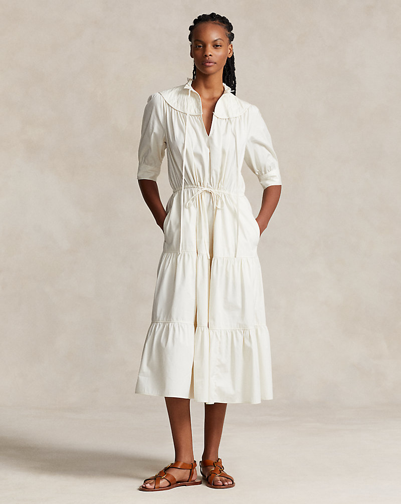Vestido de algodão em camadas Polo Ralph Lauren 1