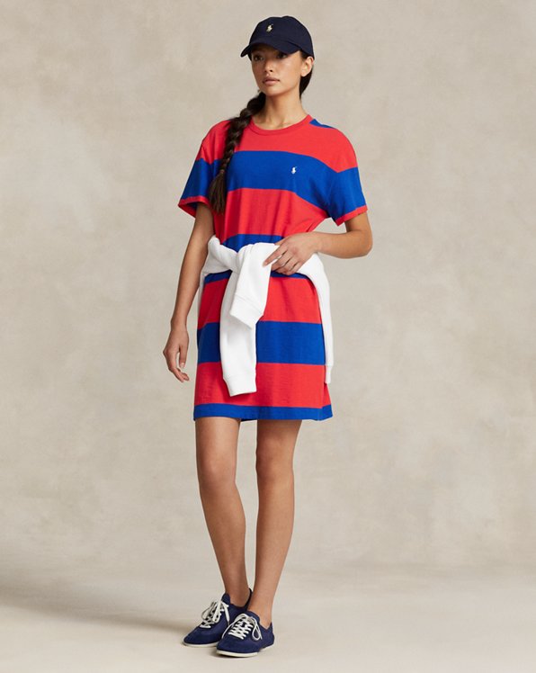 Striped Jersey Tee Dress