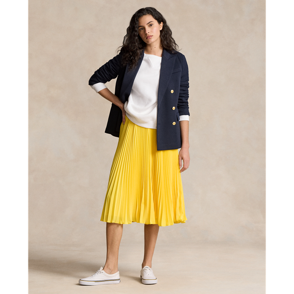 Pleated Midi Skirt