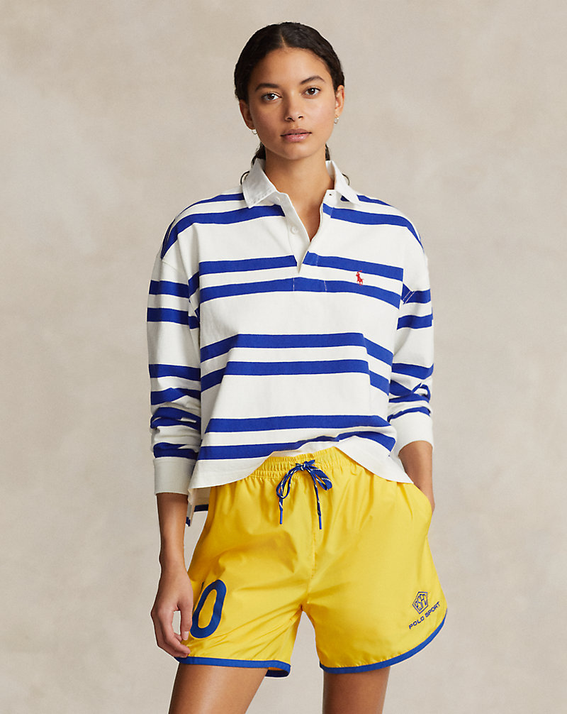 Kurzes Jersey-Rugbyhemd mit Streifen Polo Ralph Lauren 1