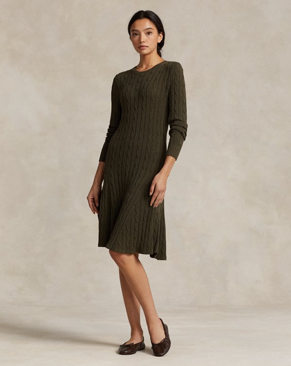 Cable-Knit Jumper Dress