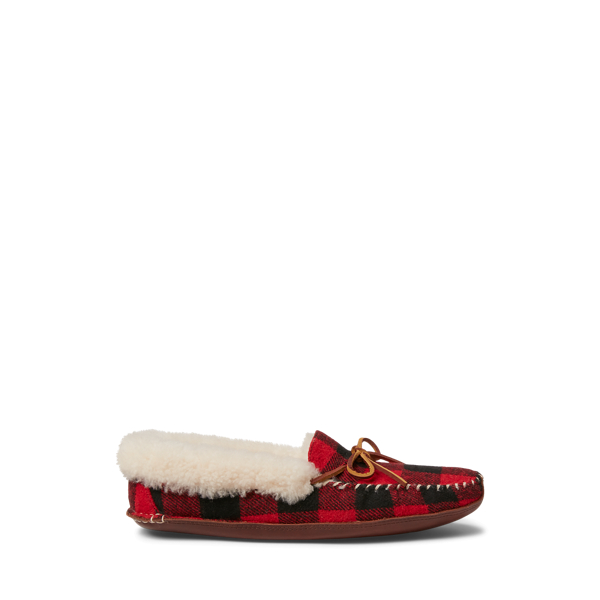 Yarmond Shearling-Lined Plaid Slipper