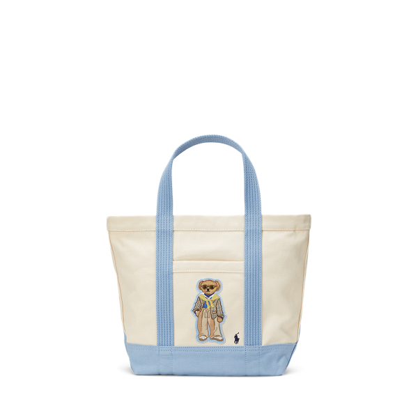 Canvas Small Polo Bear Tote