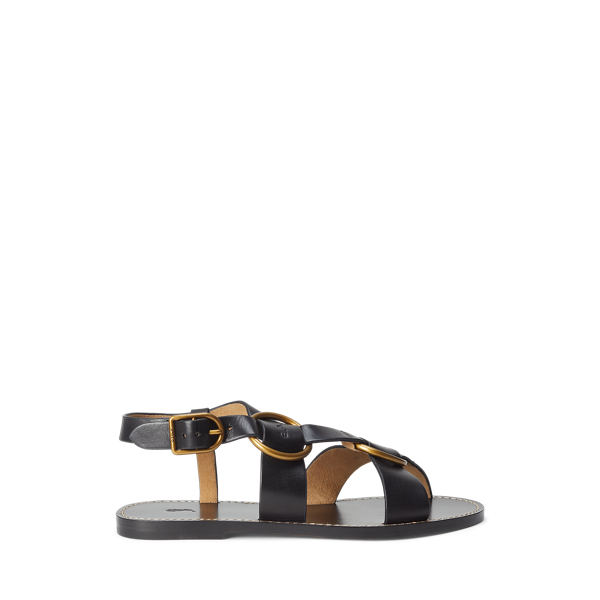 Double O-Ring Leather Sandal Polo Ralph Lauren 1