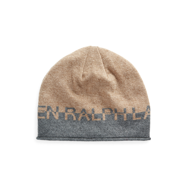 Two-Tone Logo Knit Beanie