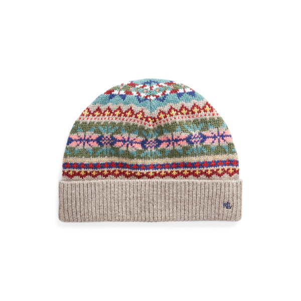 Fair Isle Wool-Blend Beanie