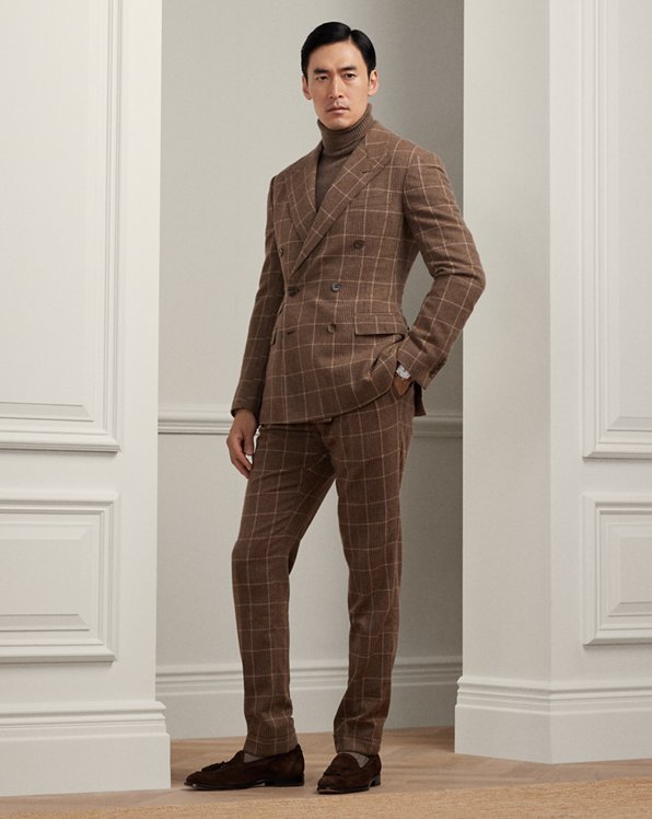 Kent Handmade Plaid Cashmere Suit 