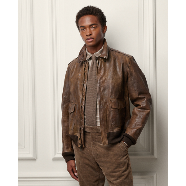 Ridley Leather Bomber Jacket