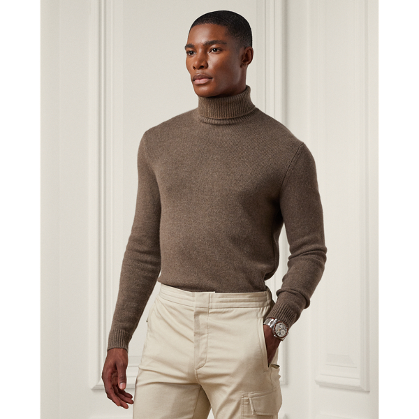 Kasjmier trui met turtleneck