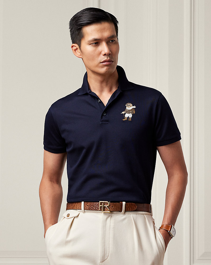 Custom Slim Fit: Polo Bear Polo Shirt Purple Label 1