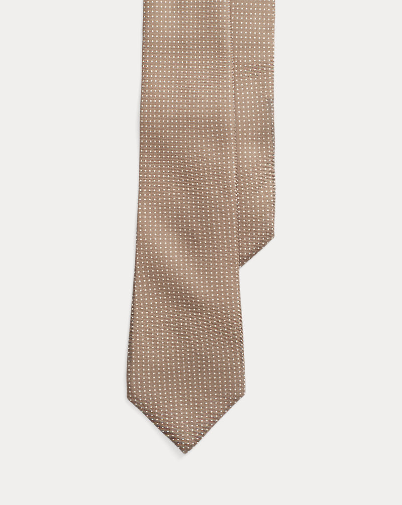 Cravatta in cashmere e seta a pois Purple Label 1