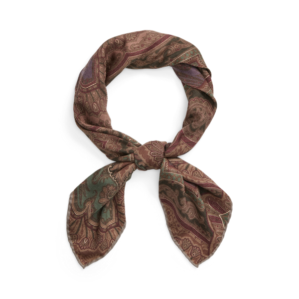 Paisley Cashmere-Silk Neckerchief