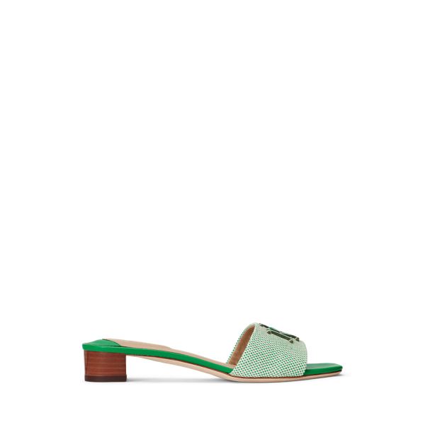 Fay Canvas &amp; Leather Sandal