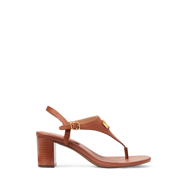Westcott II getrommeld leren sandaal voor dames | Ralph Lauren® NL