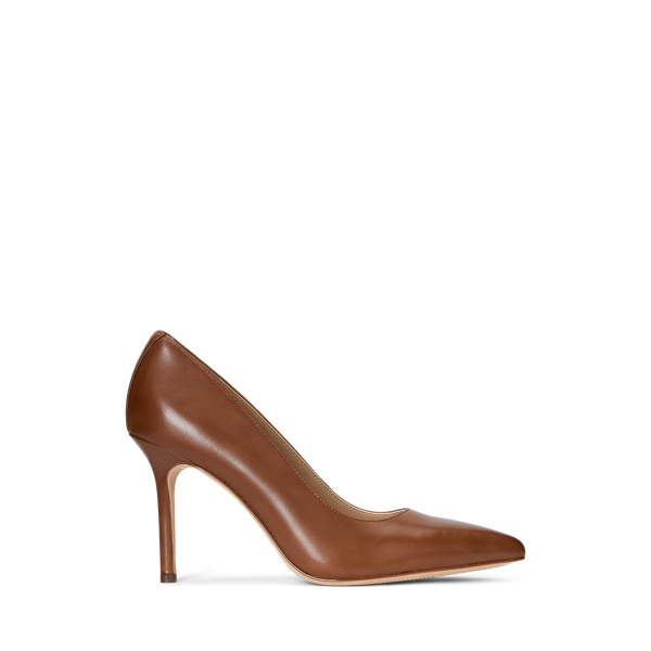 Lindella II Burnished Leather Pump for Women Ralph Lauren UK