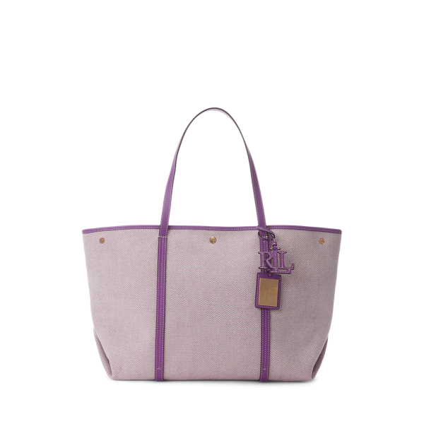 Canvas &amp; Leather Large Emerie Tote Lauren 1