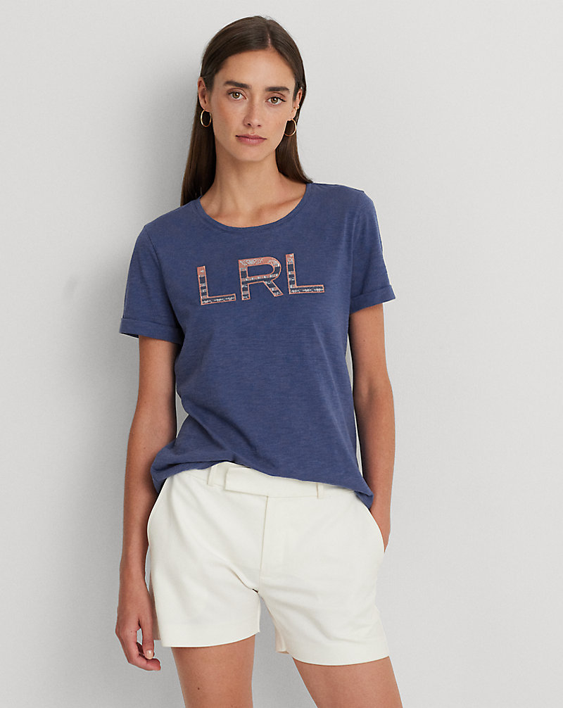 Logo Cotton Jersey T-Shirt Lauren 1