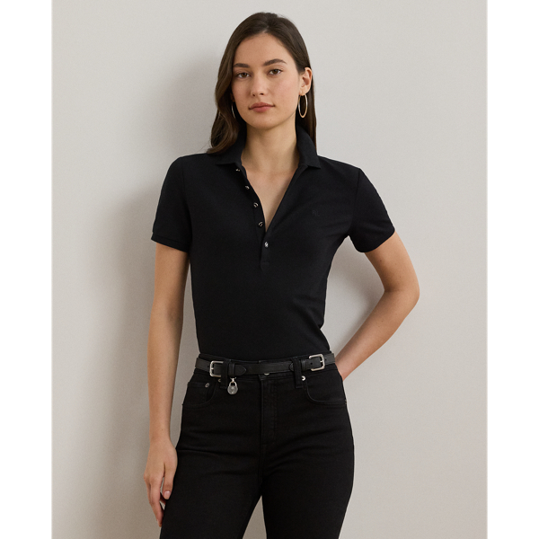 Pique Polo Shirt Lauren Petite 1