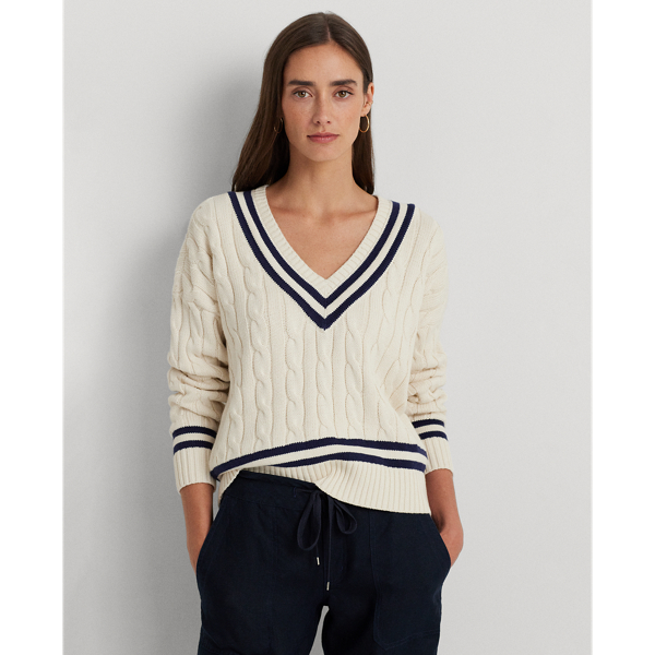 Cable-Knit Cricket Jumper