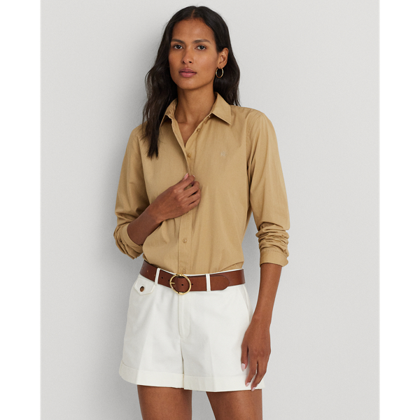 Featherweight Cotton Shirt Lauren Petite 1