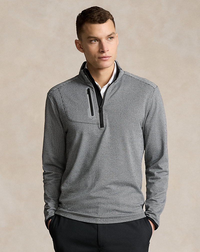 Classic Fit Houndstooth Jersey Pullover RLX Golf 1