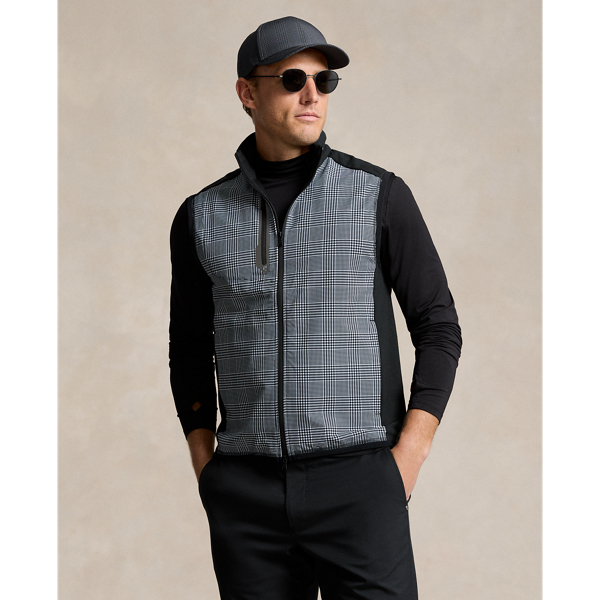 Glen Plaid Hybrid Full-Zip Gilet