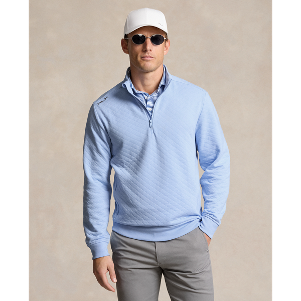 Classic Fit Quilted Double-Knit Pullover