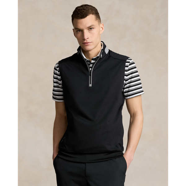 Stretch Jersey Quarter-Zip Vest