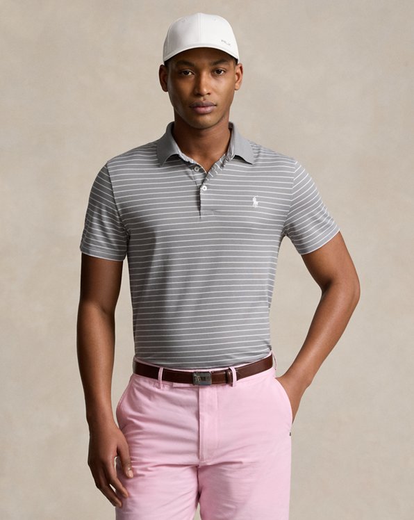 Tailored fit mesh performance Polo-shirt