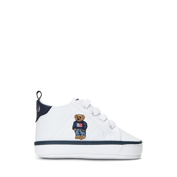 Quilton Polo Bear Faux-Leather Sneaker Baby 1