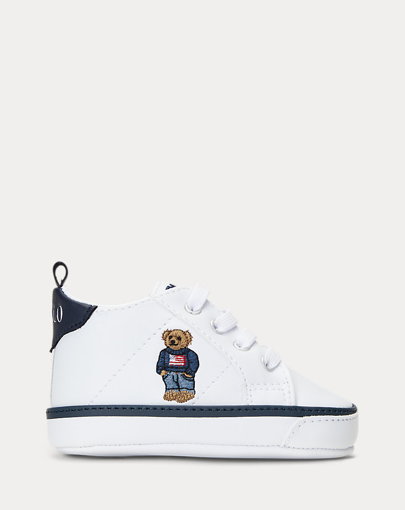 Quilton Polo Bear Faux-Leather Sneaker Baby 1