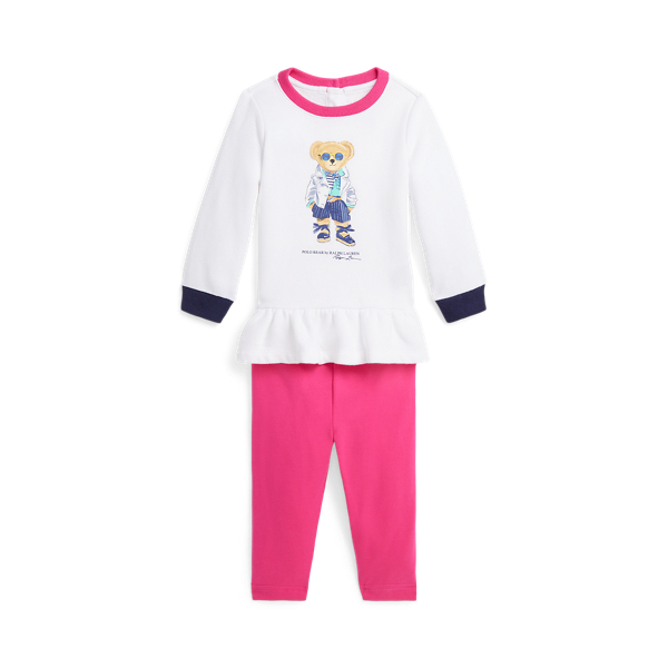 Fleece sweatshirt en legging Babymeisje 1